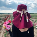 Kapelusz przeciwsłoneczny karminowy
